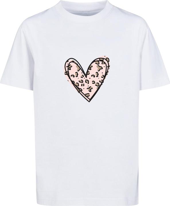 Merchcode Valentines Day - Leopard Heart Kids Basic Tee - 174579