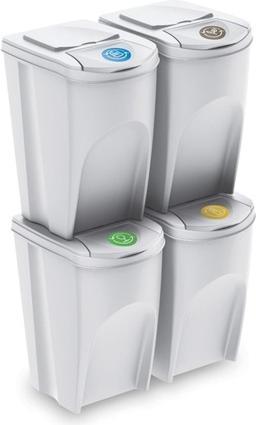 Immagine prodotto GCS Kosz na śmieci Prosperplast Kosz na śmieci SORTIBOX 4 x 35l - popielaty (35 l)