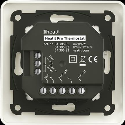 Actual product image Heatit Pro Thermostat (White RAL 9010)