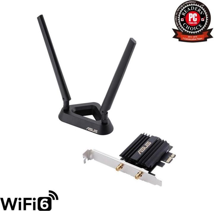 Image du produit ASUS PCE-AX58BT Adaptateur WiFi AX3000 WiFi 6 (Mini PCI Express)