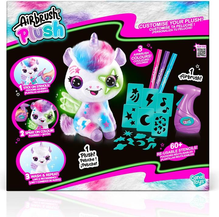 Produktbild Canal Toys Airbrush Plush - Glow in the Dark Unicorn (1274) (26.26 cm)