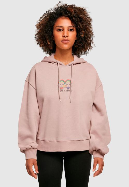 Immagine prodotto Merchcode Felpa con cappuccio oversize da donna Love Figures - 169815 (XL)
