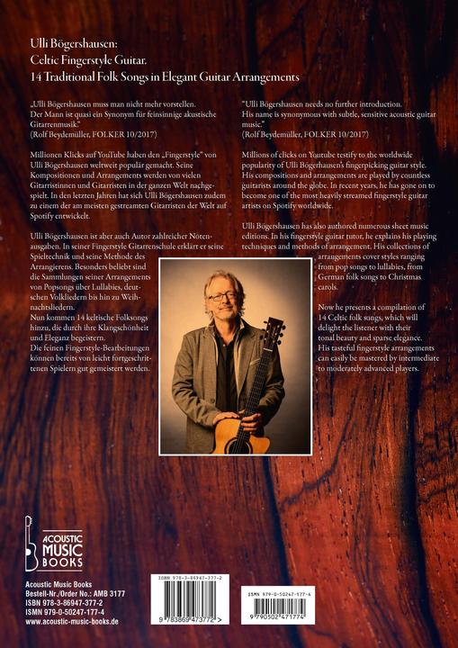 Immagine prodotto Celtic Fingerstyle Guitar (Inglese, Tedesco, Ulli Bögershausen, 2020)