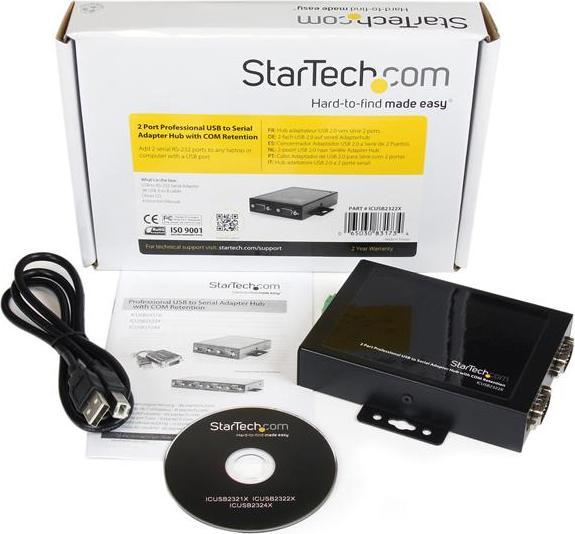 Produktbild StarTech 2x USB To Serial Adapter Hub