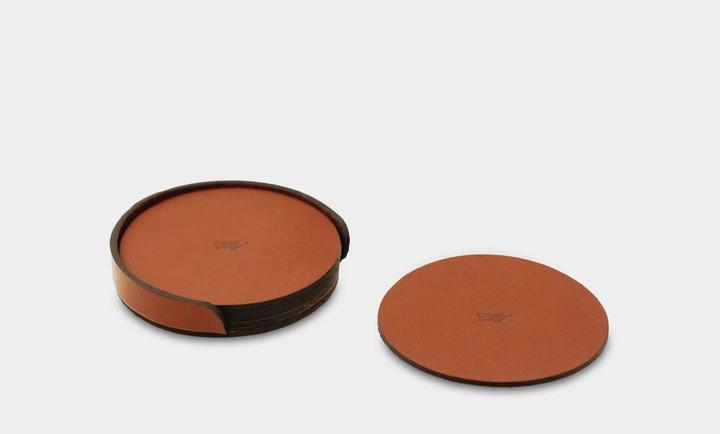 Actual product image Braun Büffel Home&Living Glasuntersetzer im Halter (6 Stück) (6 x, Glass coaster)
