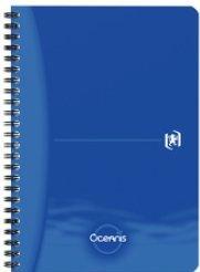 Image du produit Oxford Office Oceanis Carnet de notes A4, polypropylène recyclé, spirale wire-o, 90 feuilles, ligné, noir (A4, À rayures)