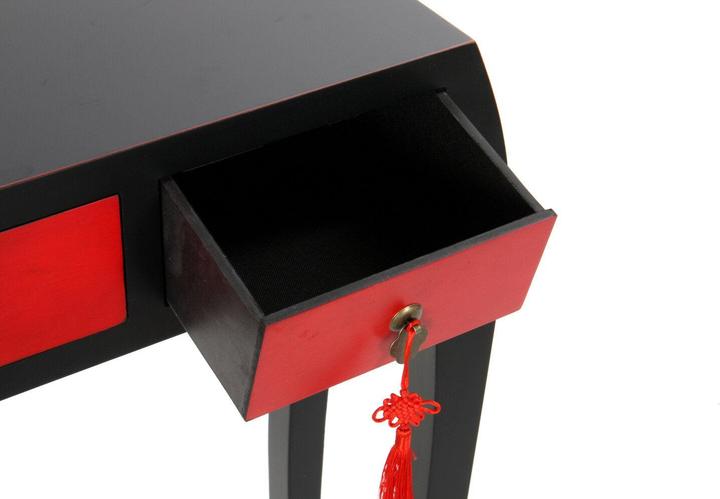 Produktbild DKD Home Decor Console Fir Red Black MDF Oriental (96 x 27 x 80 cm)
