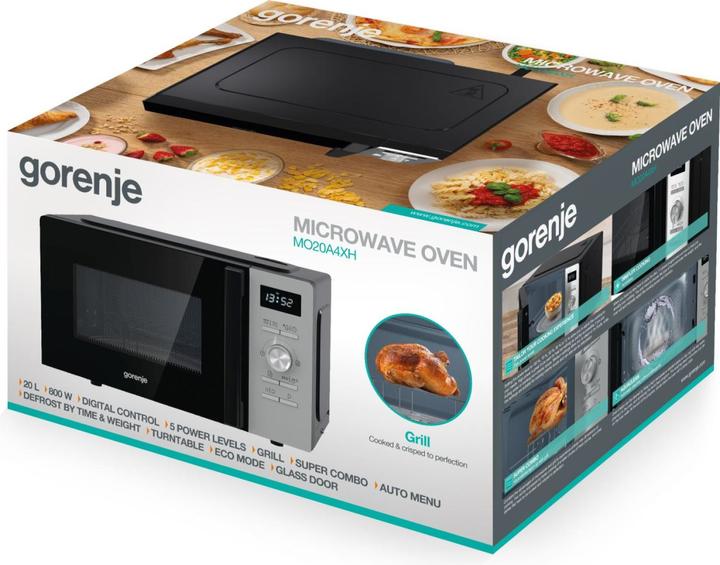 Produktbild Gorenje Grossgeräte MO20A4XH GRILL ED MIKROWELLE STAND 20L 800W (20 l)