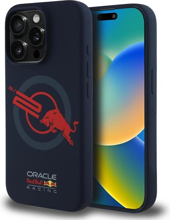 Image du produit Red Bull Case HC Silicone ORBR20 Logo Red Lining to iPhone 15 Pro Max MagSafe navy blue (Apple iPhone 15 Pro Max)