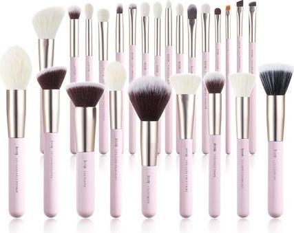 Actual product image Jessup Professional Natural Powder Foundation Eyeshadow Blending Concealer Blush Highlight Labeled Brushes (Powder)