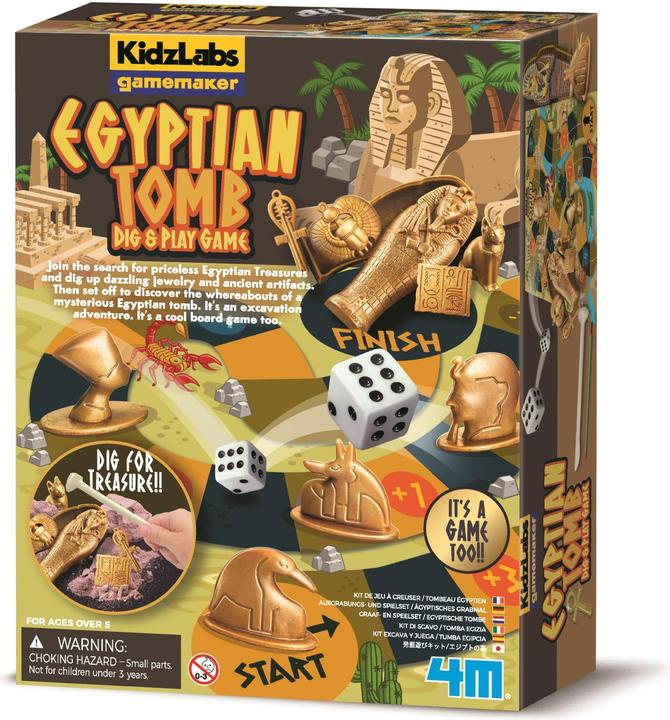 HCM Kinzel KidzLabs - Ausgrabungs- und Spielset / Ägyptisches Grabmahl (Spanisch, Englisch, Deutsch)