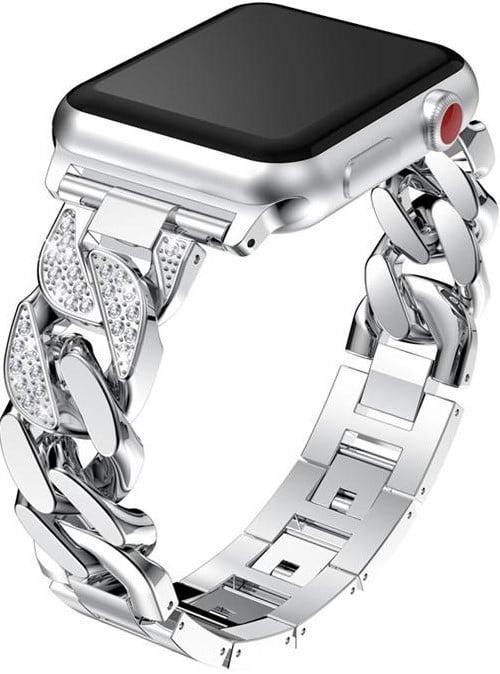 Actual product image PhoneLook Bracelet en acier Diamond Loop avec strass luxueux à grosses boucles 42 mm / 44 mm (44 mm, Aluminium)
