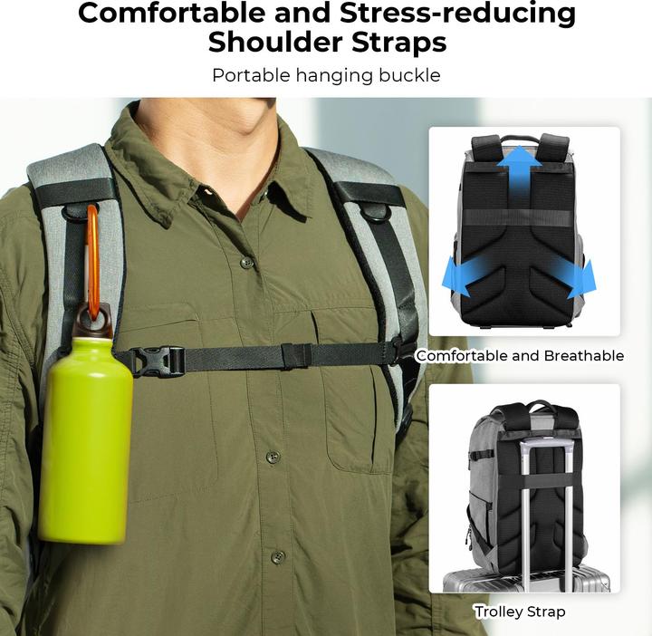 Image du produit K&F Concept 22L Beta Zip (Sac à dos photo, 22 l)