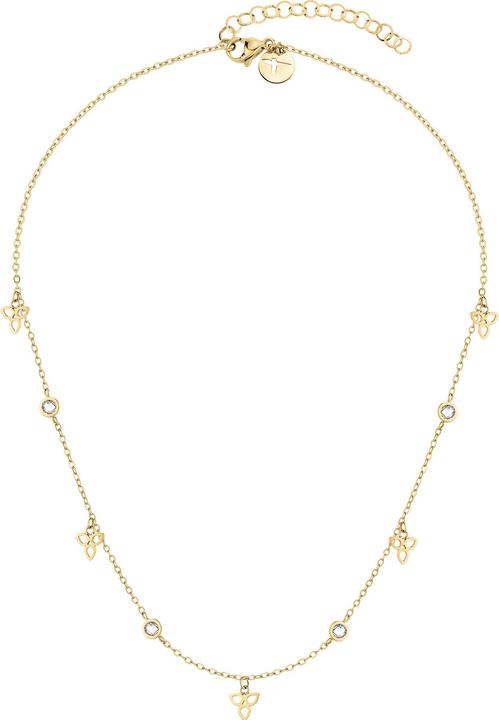 Tamaris Stylish gold-plated necklace with zircons TJ-0002-N-45 (L) (Edelstahl, 40 cm)