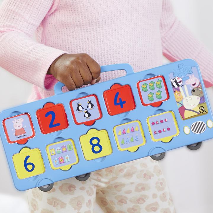 Immagine prodotto Hasbro Giocattolo Il bus dei numeri di Peppa, conta da 1 a 10, giocattolo per bambini