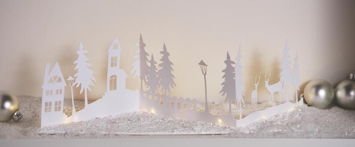 Produktbild VBS Papier-Silhouette "Winterlandschaft"
