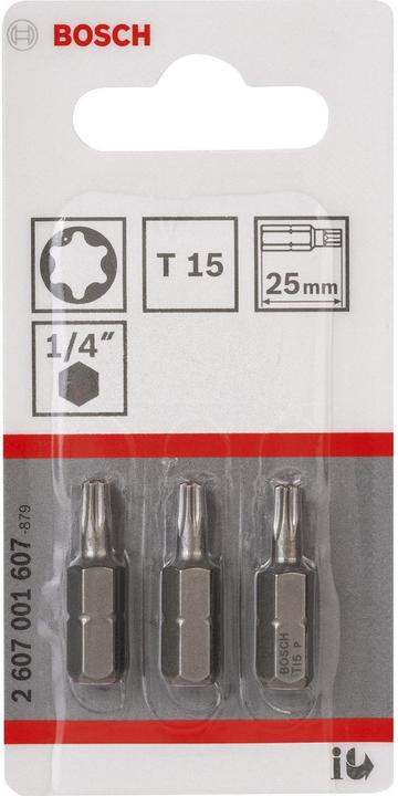 Actual product image Bosch Professional Zubehör Extra Hard Screwdriver Bits (T15)