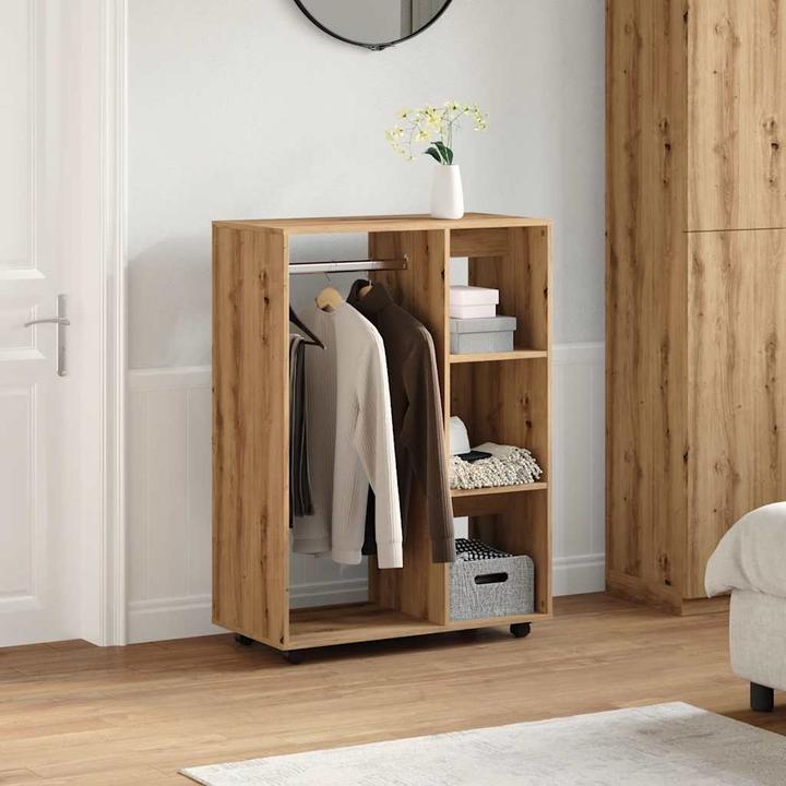 Produktbild VidaXL Kleiderständer Artisan-Eiche 80x40x110 cm Holzwerkstoff