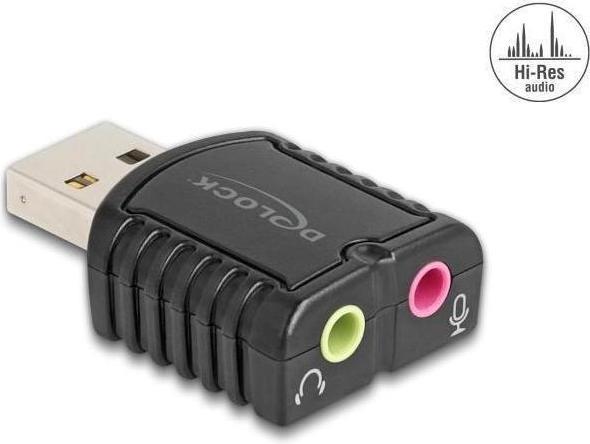 Delock Externe USB Soundkarte 24 Bit / 96 kHz Plug & Play fü (USB)