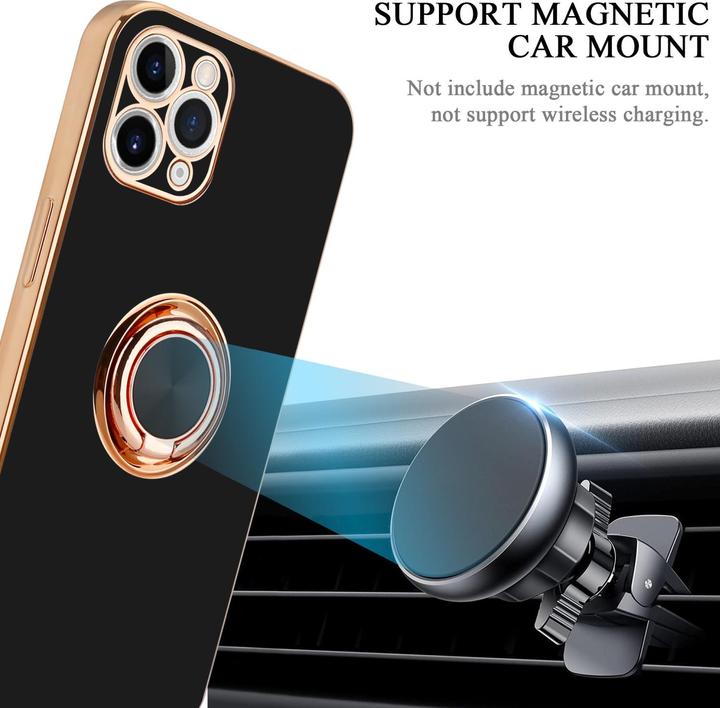 Actual product image Cadorabo Case for Apple iPhone 11 PRO MAX in TPU with camera protection and ring LM089 Style (Apple iPhone 11 Pro Max)