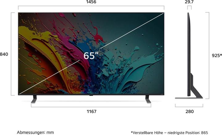 Produktbild LG 65QNED85T6C.AEU (null cm (null Zoll)) (65", QNED85, QNED, 4K, 2024)