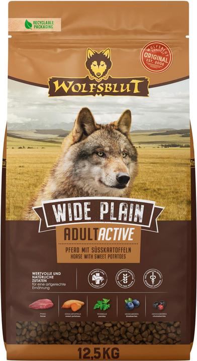 Produktbild Wolfsblut Wide Plain Active (Adult, 1 Stk., 12500 g)