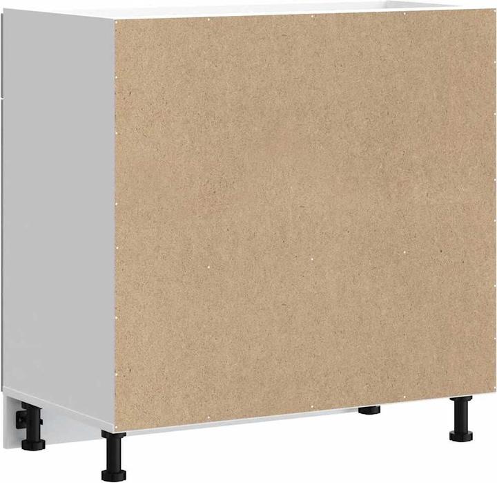 Image du produit VidaXL Élément bas de cuisine Kalmar Gris béton Bois composite Élément bas d'évier (80 x 46 x 81.5 cm)