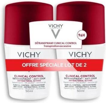 Actual product image Vichy Lot de 2 Déodorants Clinical Control 96h - 2 x 50 ml (Roll-on, 100 ml)