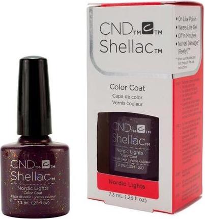 Actual product image CND Shellac - Color Coat Nordic Lights (Nordic Lights, UV gel varnish)