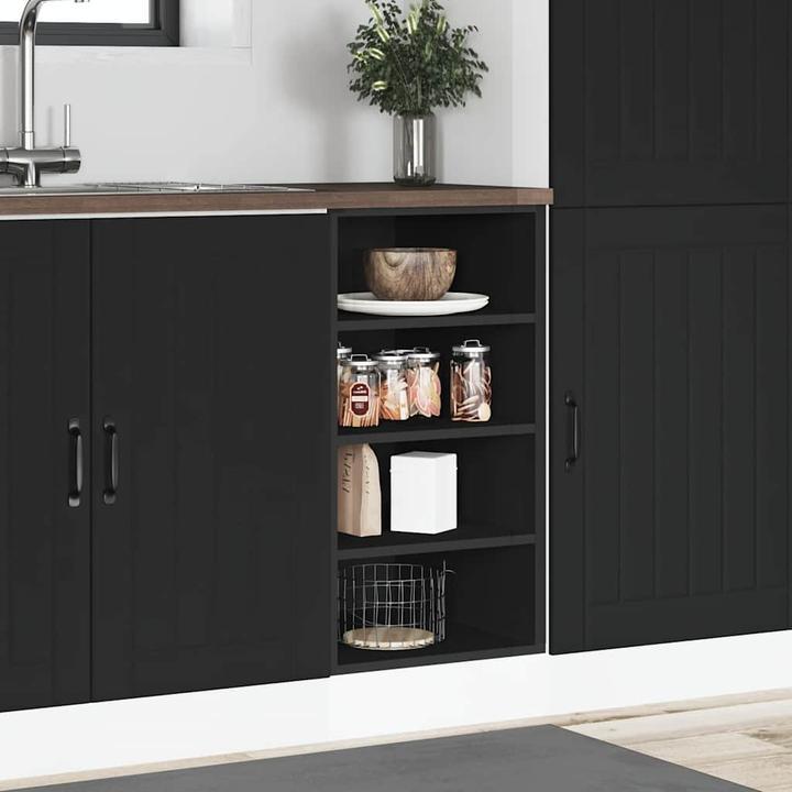 Produktbild VidaXL Unterschrank Schwarz 40x44,5x81,5 cm Holzwerkstoff Küchenschrank