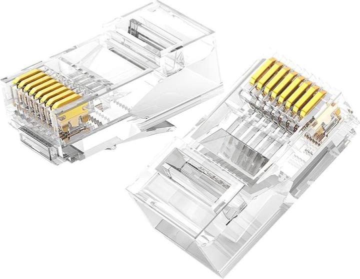 Image du produit Ugreen RJ45 Plug NW120, Ethernet, 8P/8C, Cat.6/6e, UTP (100 pieces) (UTP, CAT6e, 0.16 m)
