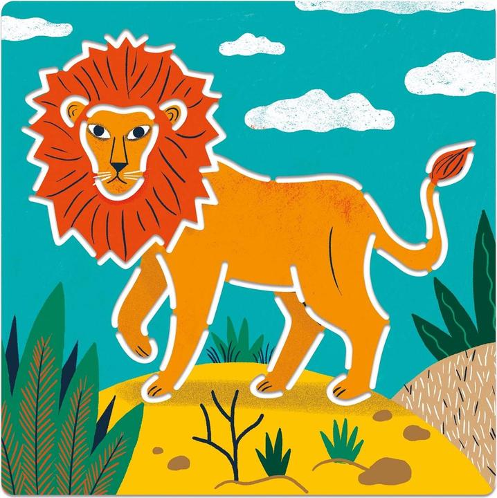 Produktbild Djeco Schablonen Wilde Tiere