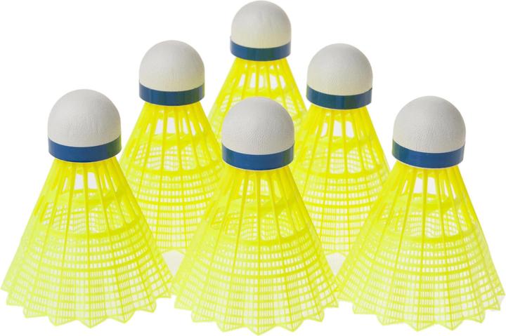 Image du produit Yonex Mavis 350 Nylon jaune, bleu (1 boîte de 6 volants)