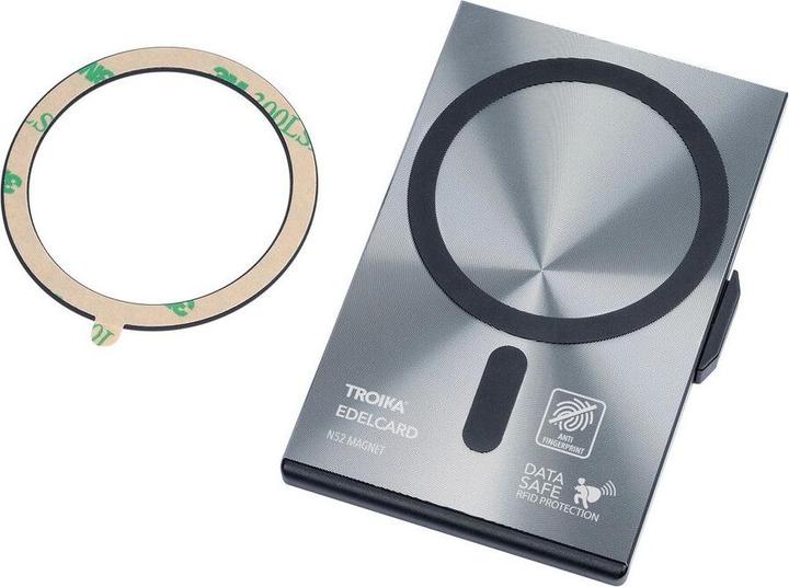 Actual product image Troika EDELCARD Kartenetui MagSafe, diamantschlifftitanfarben