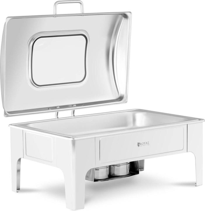Produktbild Royal Catering Chafing Dish Warmhaltebehälter GN 1/1 8,5 L 2 Brennstoffzellen Sichtfenster