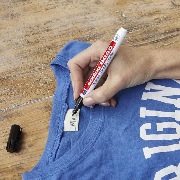 Actual product image Edding Laundry marker (Red, White, 1 mm, 1 x)
