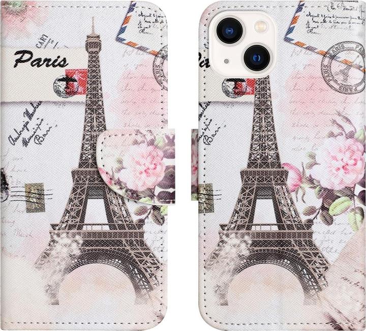 Image du produit Ueli Express iPhone 15 Livre Etui avec porte-carte Tour Eiffel (Apple iPhone 15)