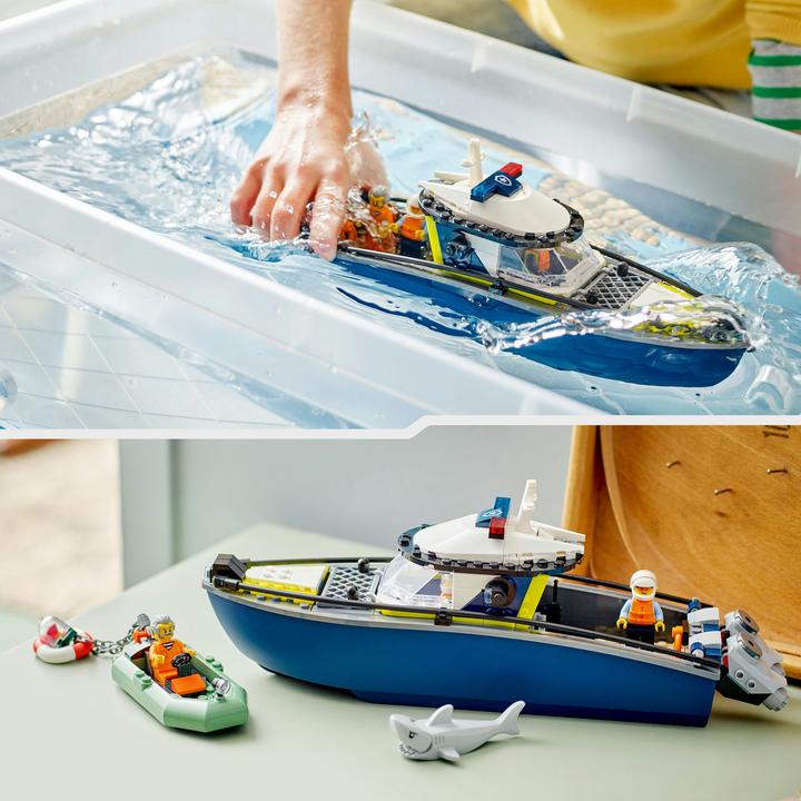 Produktbild LEGO Verfolgungsjagd im Polizeiboot (60456, LEGO City)