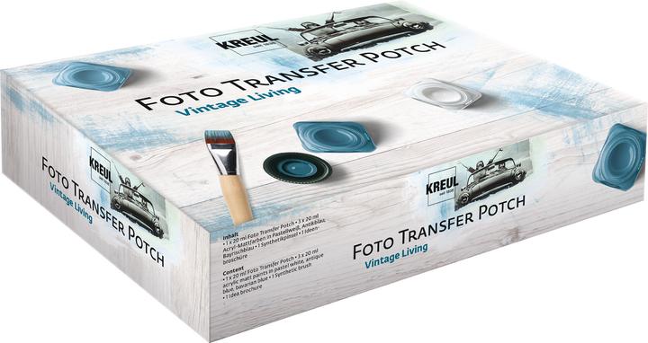 Produktbild Kreul Foto Transfer POTCH, Set "Vintage Living" (Blau, Transparent, 20 ml)