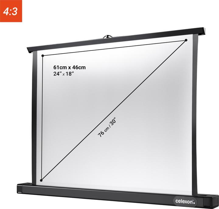 Produktbild Celexon Professional table top Mini - Leinwand - Desktop - 76 cm (30") (29.92", 4:3)