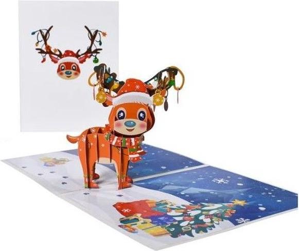 Actual product image MU Classic Saluts Series 3D Pop-Up Christmas Card (1 pcs.)