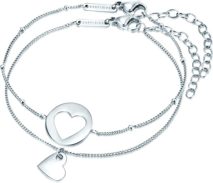 Image du produit Eastside Coeur de femme en acier inoxydable argenté - 29770 (17 cm, Acier inoxydable)