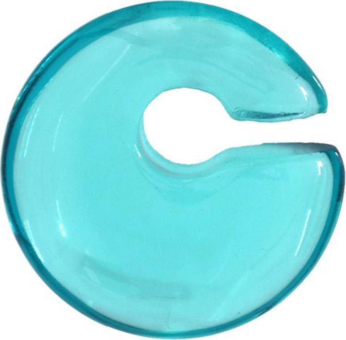 Image du produit Star Piercing Ohrgewicht aqua aus Glas (sans laiton, Verre)