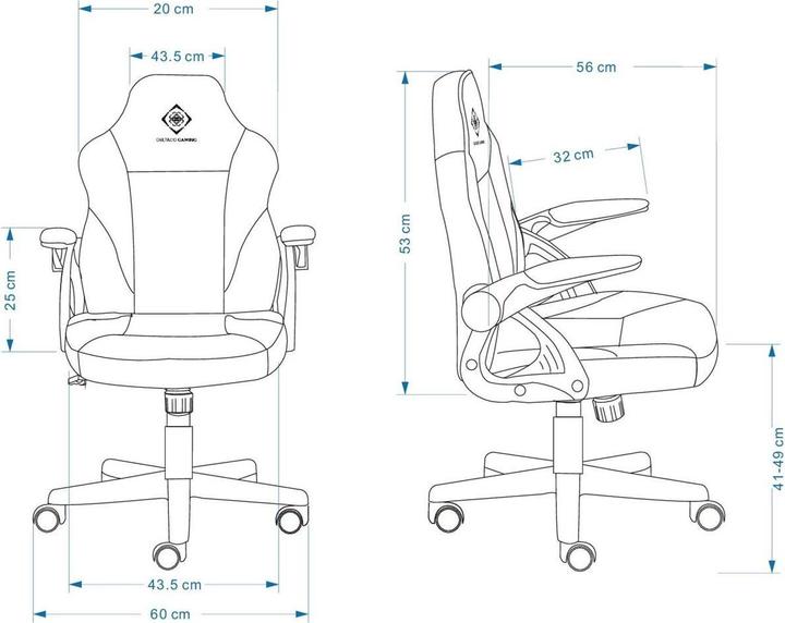 Actual product image Deltaco Gaming DC120 Junior