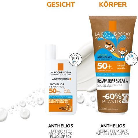 Produktbild La Roche Posay Dermo Wet Skin (Sonnenlotion, SPF 50+, 200 ml, 217 g)