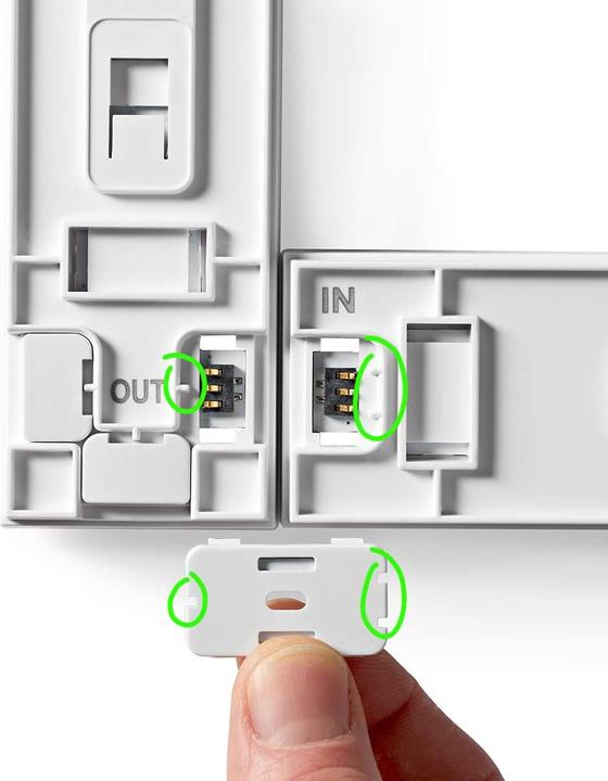 Actual product image Nedis SmartLife Decorative LED | Wall bar | Wi-Fi | RGBIC / Warm white | Android™ / IOS (Warm white, 14.40 cm, Indoor)
