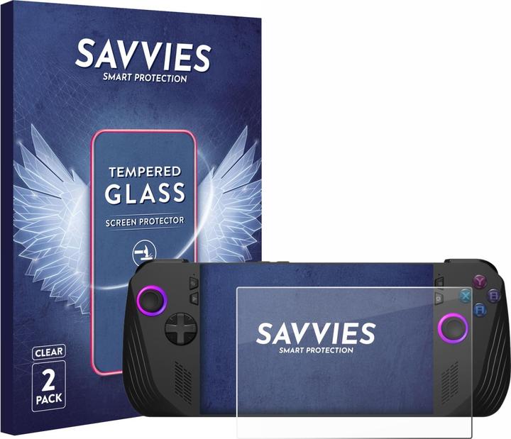 Actual product image Savvies 9H armoured glass screen protector Clear transparent glass