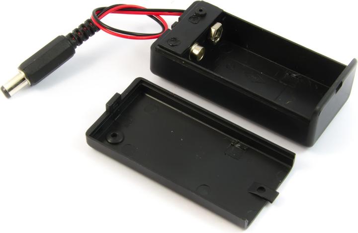 Actual product image Purecrea Battery compartment / battery holder 9V with connection cable and switch