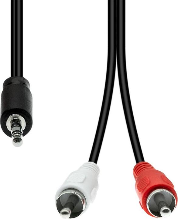 Immagine prodotto ProXtend Cavo Mini-Jack 3-Pin a 2 x RCA M-M Nero 2M (2 m)