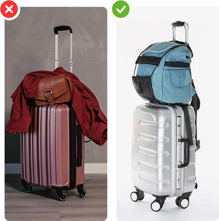 Actual product image Hermex Gepäckriemen Gepäckband Trolley-Gurt Kofferband Kofferriemen (Case strap)